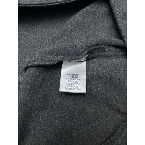 Dana Buchman Pull-On Pants Stretch Trousers Dark Heather Gray Size XL - Picture 8 of 8